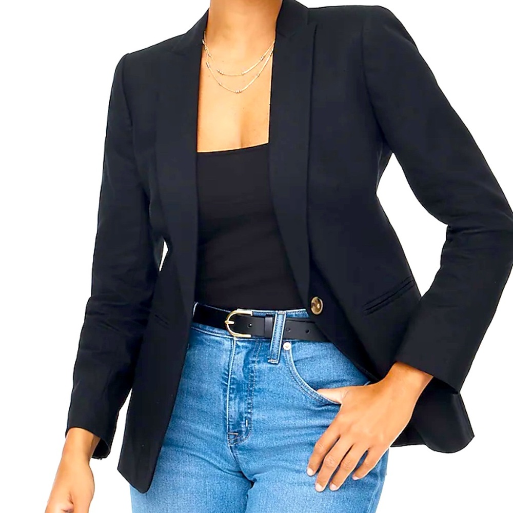 J CREW Lightweight One Button Blazer size 14